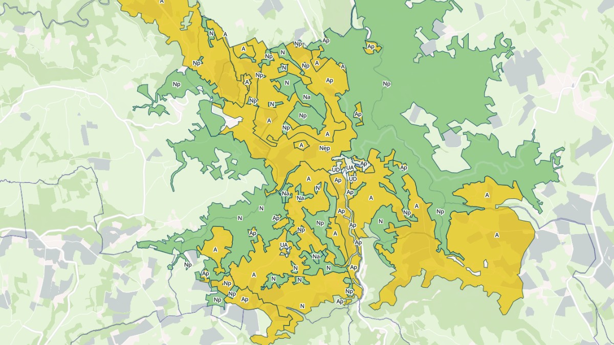 Aperçu cartographique de Terrou, centré sur la commune