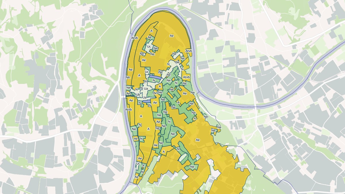 Aperçu cartographique de Touzac, centré sur la commune