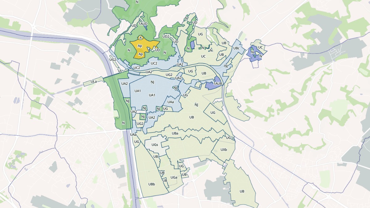 Aperçu cartographique de Agen, centré sur la commune