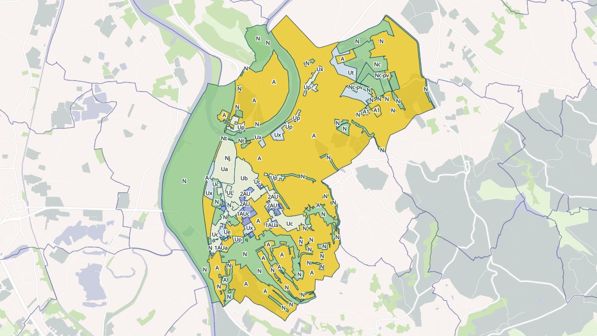 Aperçu cartographique de Aiguillon, centré sur la commune