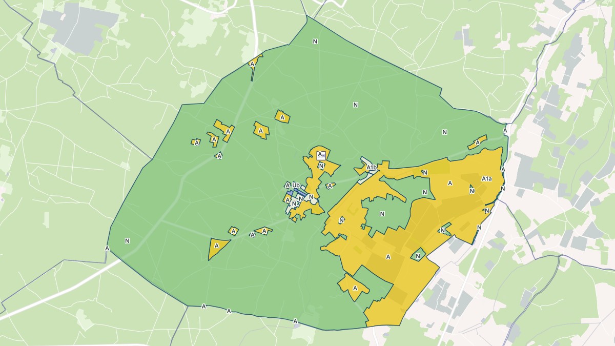 Aperçu cartographique de Ambrus, centré sur la commune