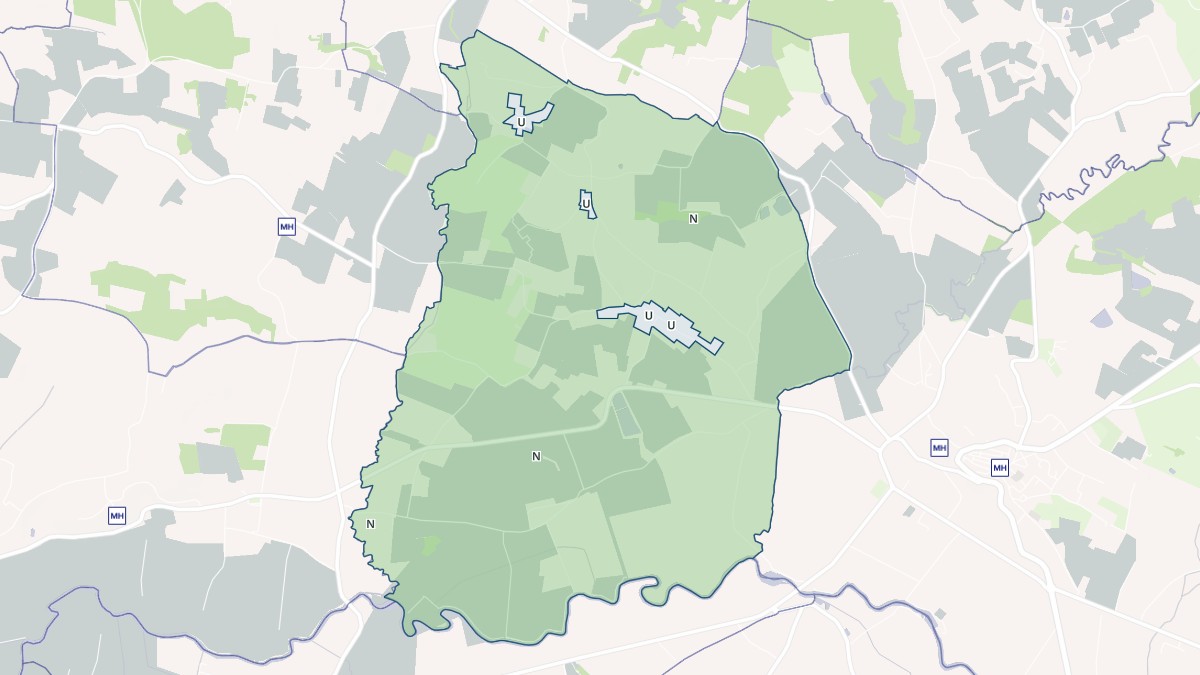 Aperçu cartographique de Baleyssagues, centré sur la commune