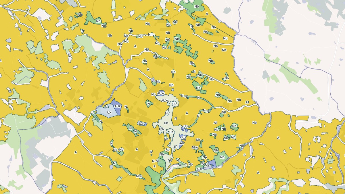 Aperçu cartographique de Cancon, centré sur la commune