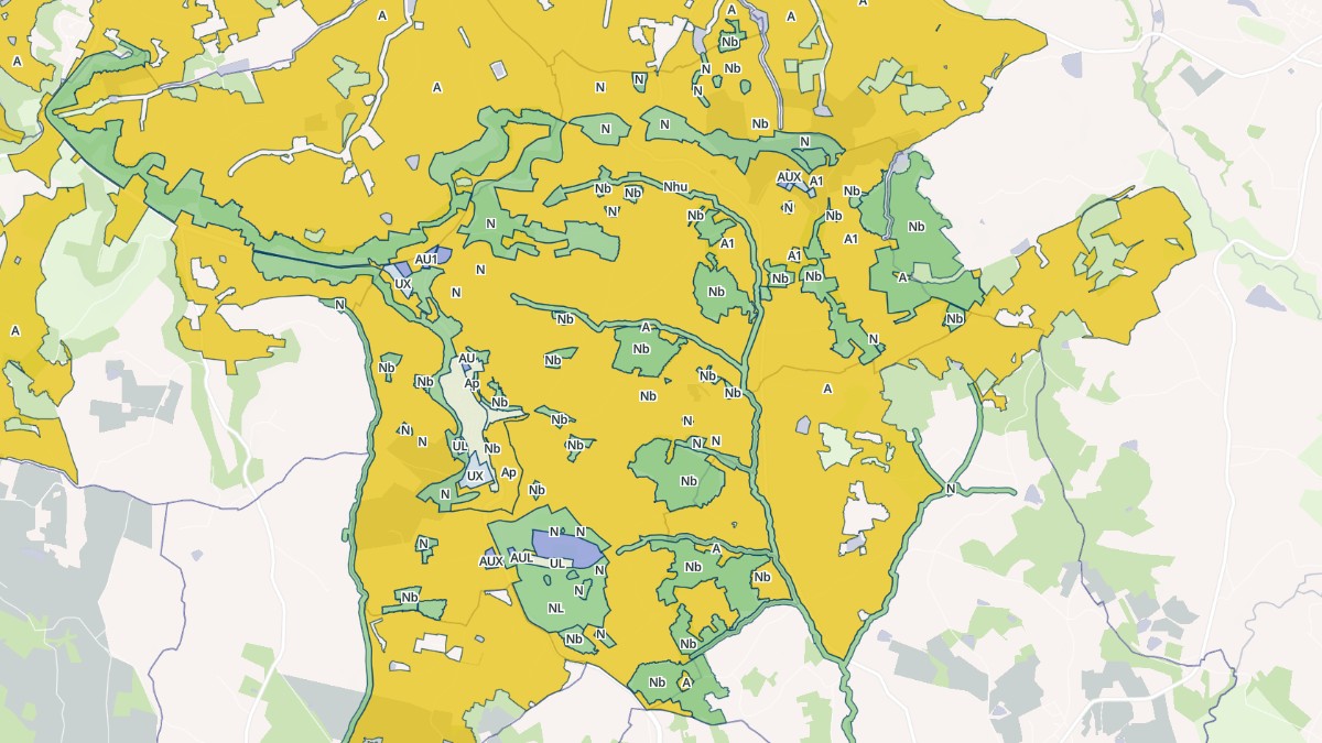 Aperçu cartographique de Castelnaud-de-Gratecambe, centré sur la commune