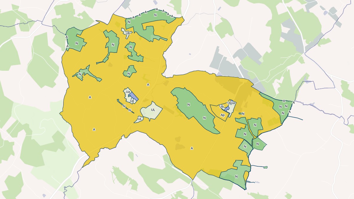 Aperçu cartographique de Caubon-Saint-Sauveur, centré sur la commune