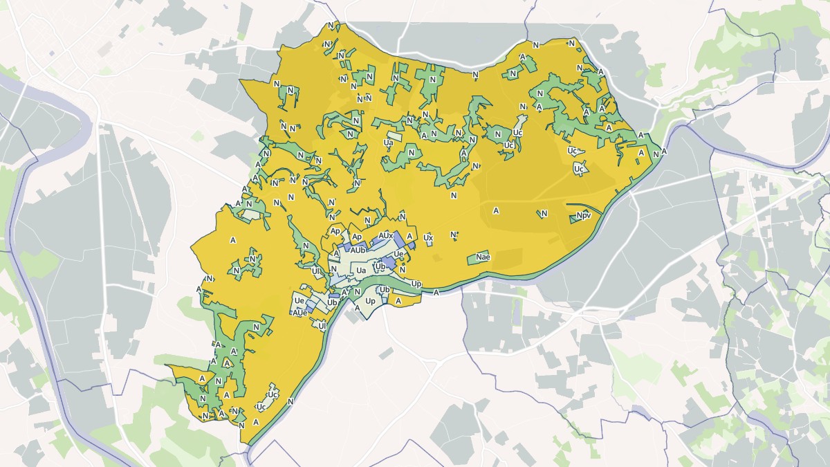 Aperçu cartographique de Clairac, centré sur la commune