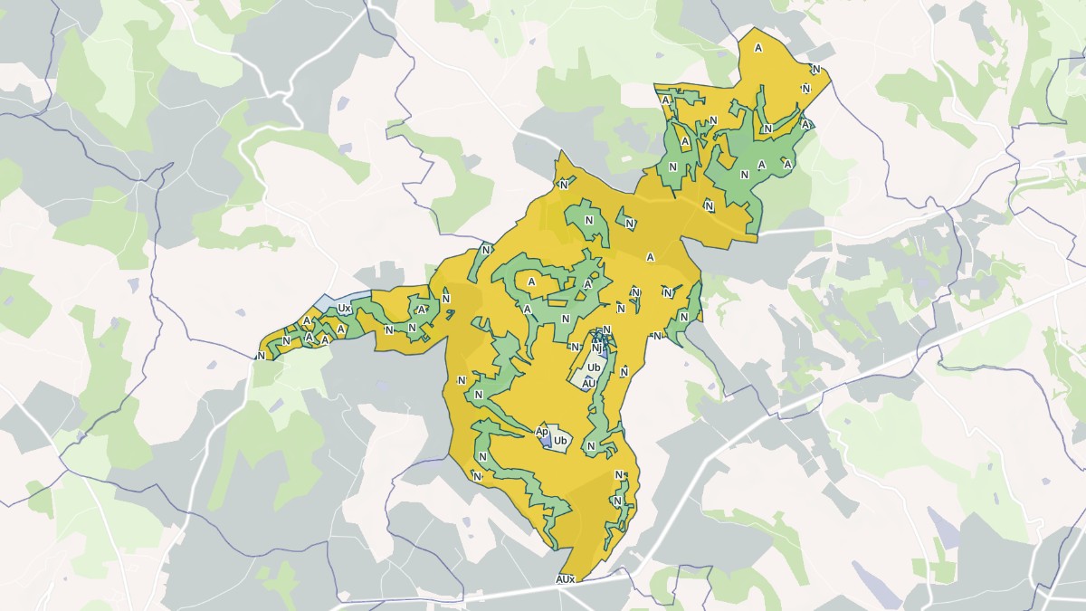 Aperçu cartographique de Frespech, centré sur la commune