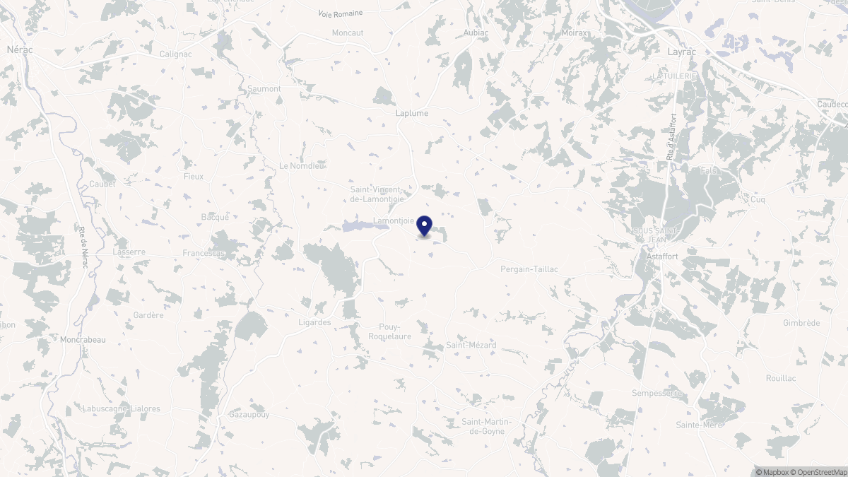 Aperçu cartographique de Lamontjoie, centré sur la commune