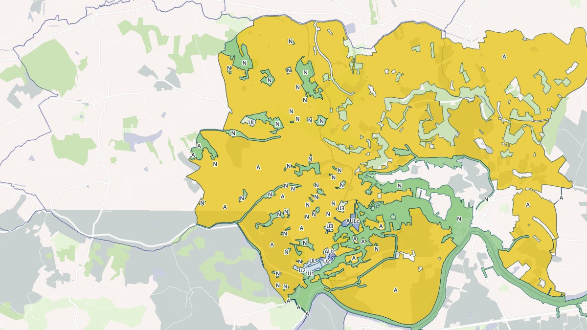 Aperçu cartographique de Laparade, centré sur la commune