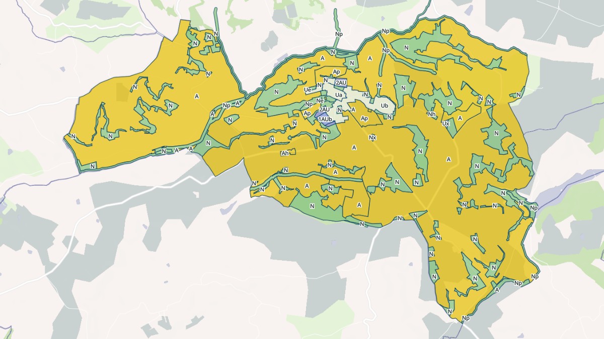 Aperçu cartographique de Laugnac, centré sur la commune
