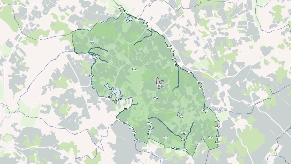 Aperçu cartographique de Loubès-Bernac, centré sur la commune