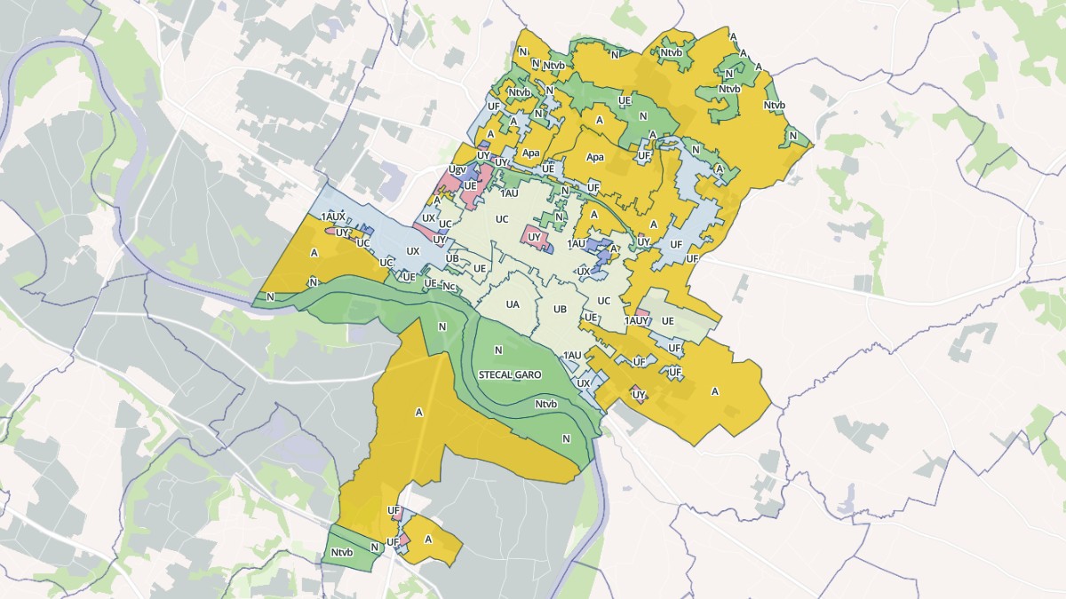 Aperçu cartographique de Marmande, centré sur la commune