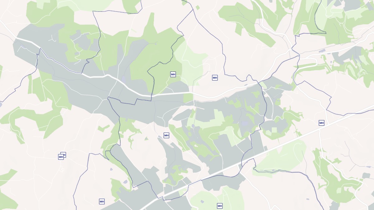 Aperçu cartographique de Massels, centré sur la commune
