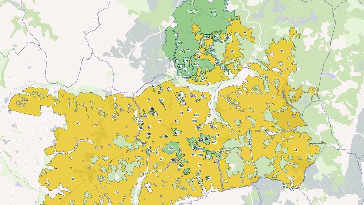 Aperçu cartographique de Montagnac-sur-Lède, centré sur la commune