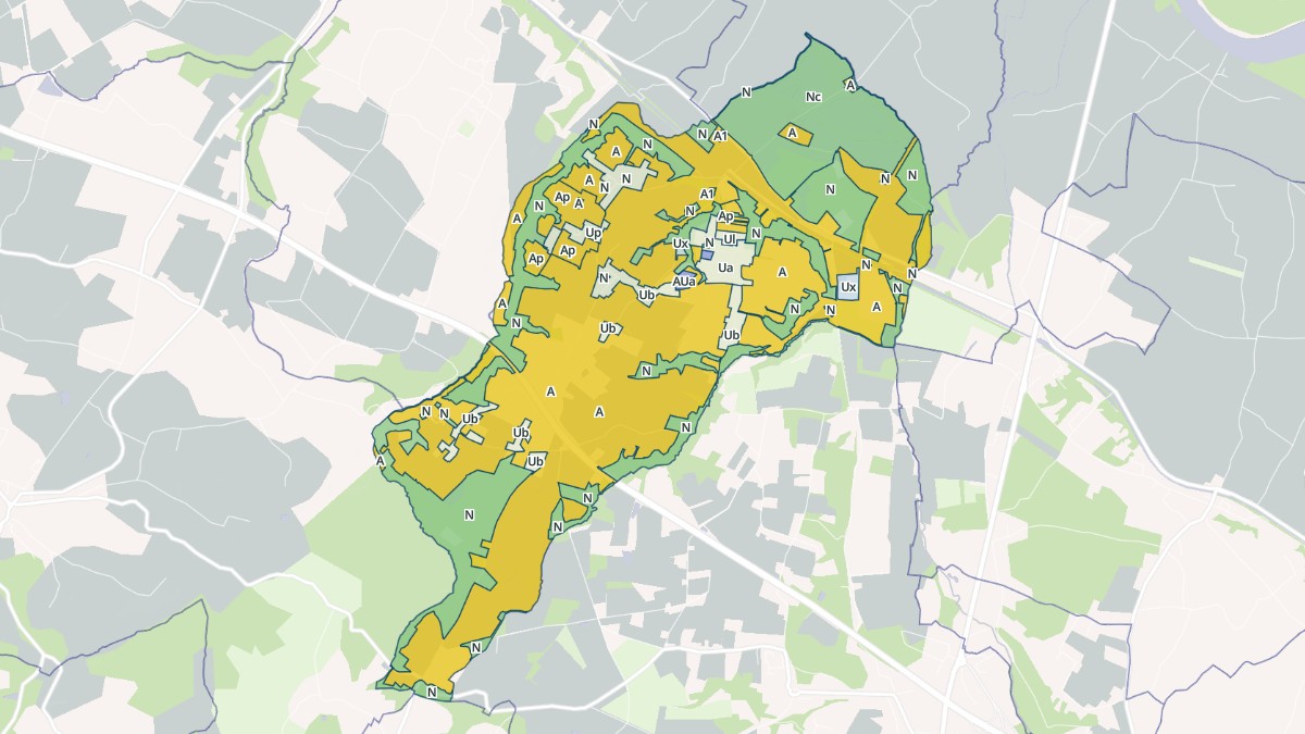 Aperçu cartographique de Montpouillan, centré sur la commune
