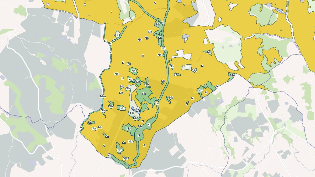 Aperçu cartographique de Pailloles, centré sur la commune