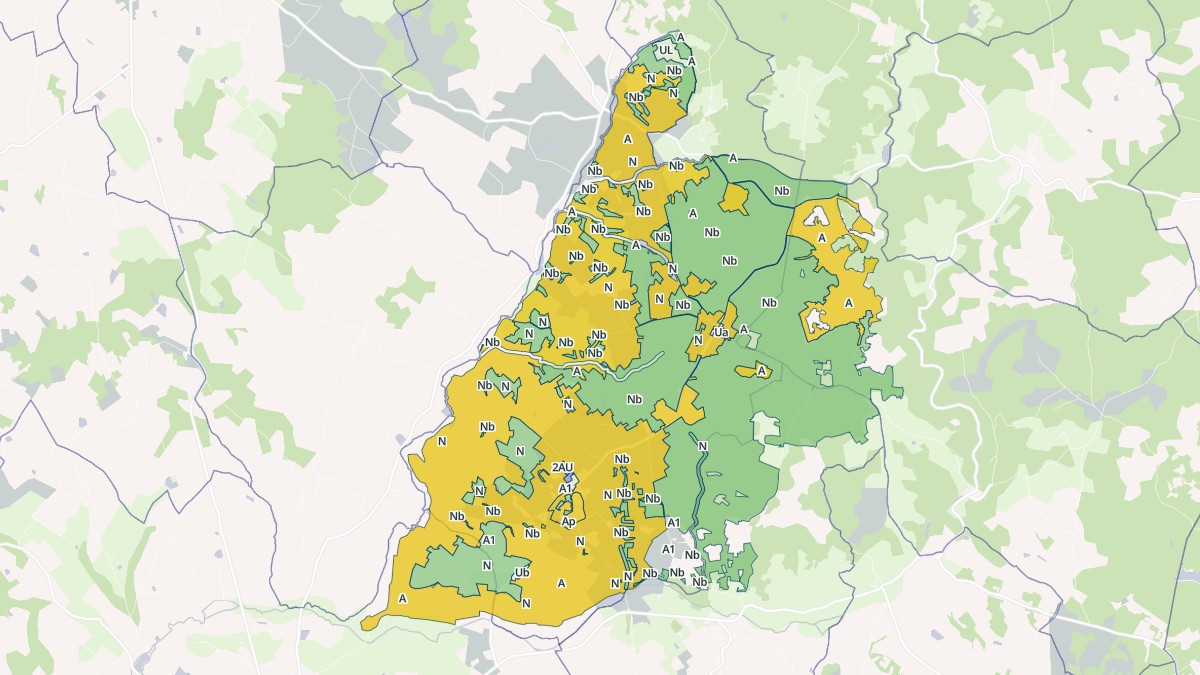 Aperçu cartographique de Paulhiac, centré sur la commune