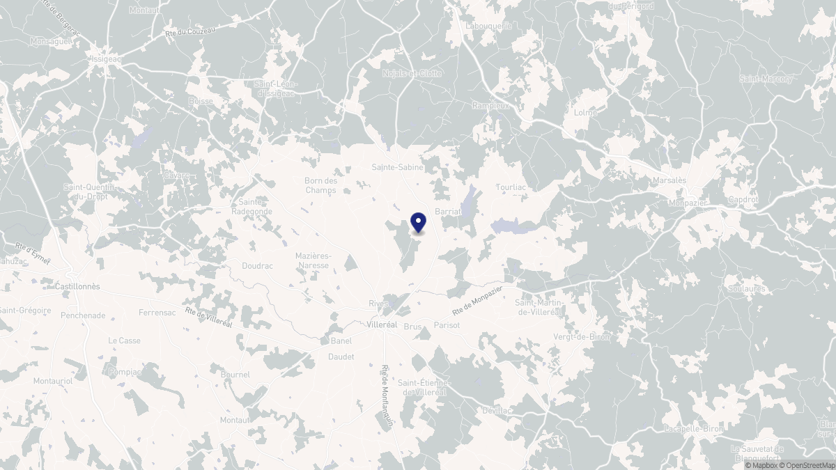 Aperçu cartographique de Rayet, centré sur la commune