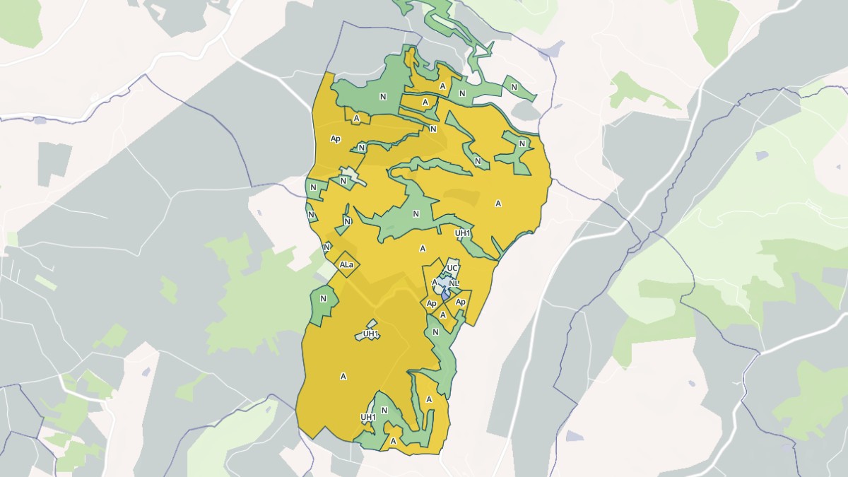 Aperçu cartographique de Saint-Robert, centré sur la commune