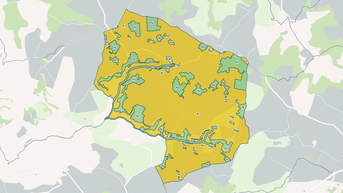 Aperçu cartographique de Sembas, centré sur la commune