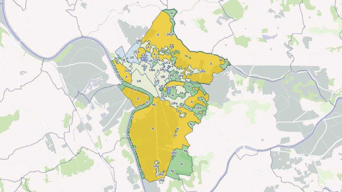 Aperçu cartographique de Tonneins, centré sur la commune