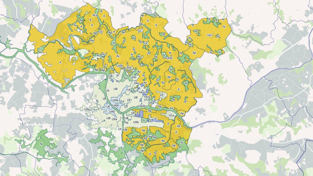 Aperçu cartographique de Villeneuve-sur-Lot, centré sur la commune