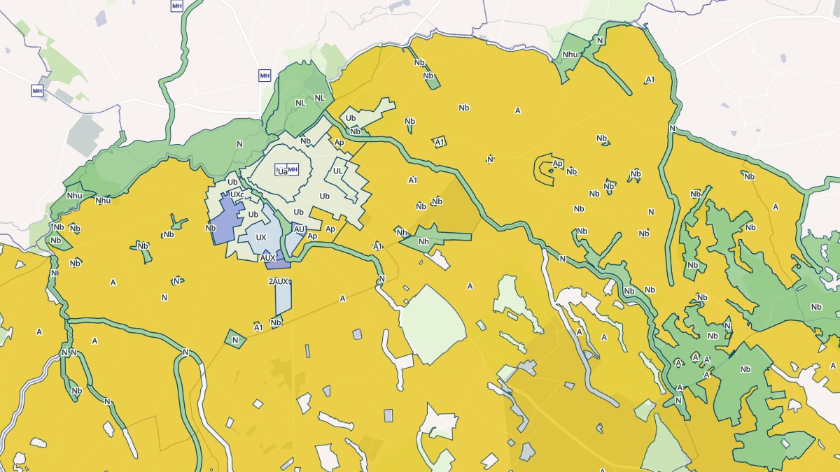 Aperçu cartographique de Villeréal, centré sur la commune