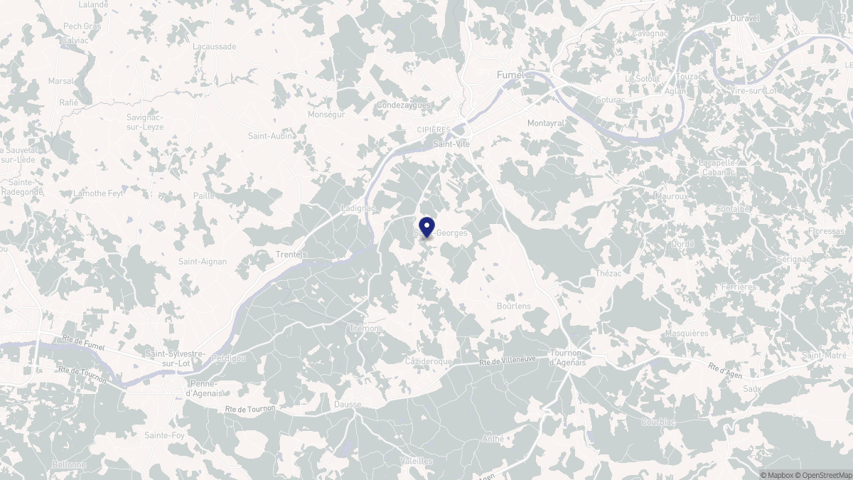 Aperçu cartographique de Saint-Georges, centré sur la commune