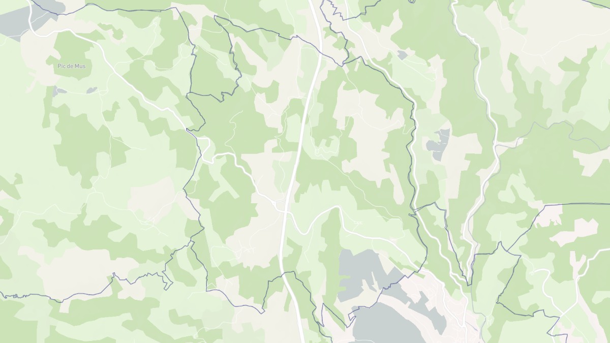 Aperçu cartographique de Antrenas, centré sur la commune