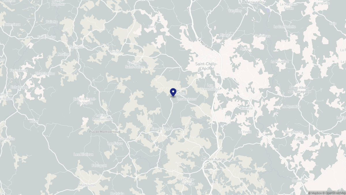 Aperçu cartographique de Les Bessons, centré sur la commune