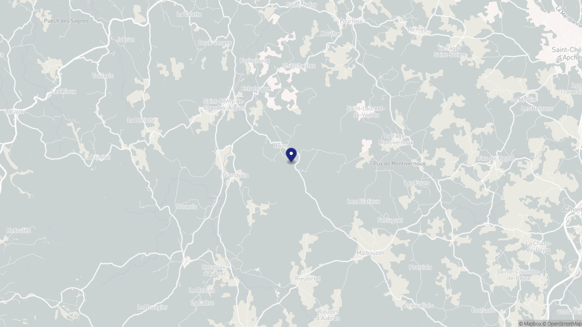 Aperçu cartographique de Brion, centré sur la commune