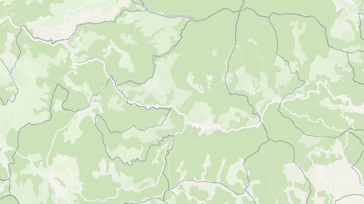 Aperçu cartographique de Cassagnas, centré sur la commune