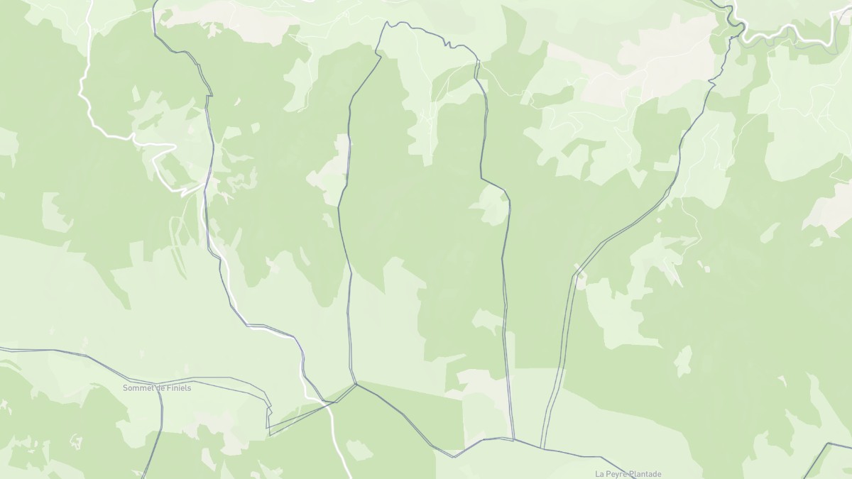 Aperçu cartographique de Cubiérettes, centré sur la commune