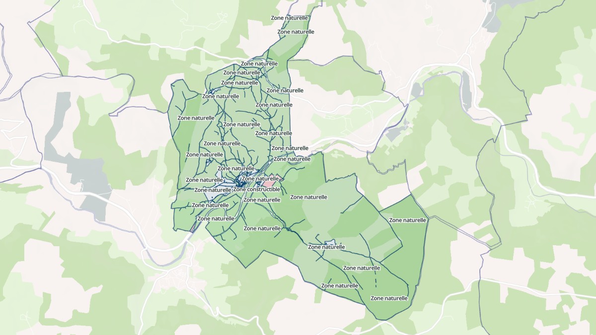 Aperçu cartographique de Esclanèdes, centré sur la commune