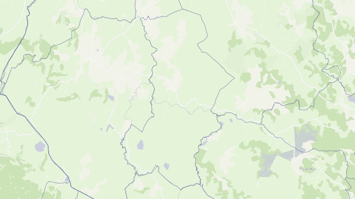 Aperçu cartographique de Marchastel, centré sur la commune