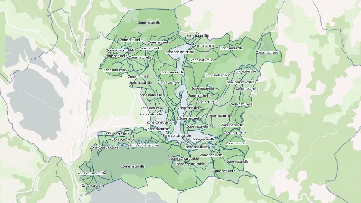 Aperçu cartographique de Montrodat, centré sur la commune