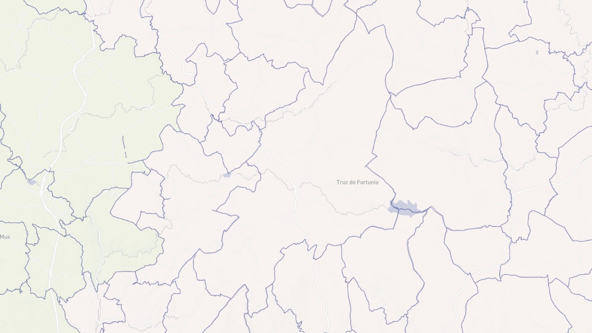 Aperçu cartographique de Monts-de-Randon, centré sur la commune