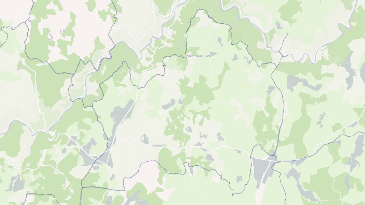 Aperçu cartographique de Mas-Saint-Chély, centré sur la commune