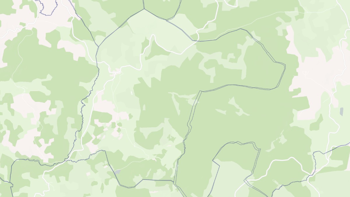 Aperçu cartographique de Sainte-Eulalie, centré sur la commune