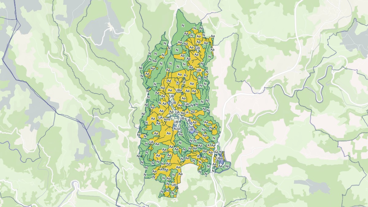 Aperçu cartographique de Saint-Germain-du-Teil, centré sur la commune