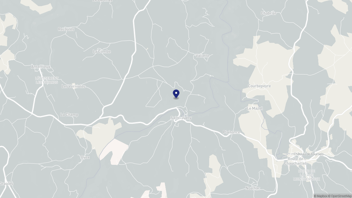 Aperçu cartographique de Saint-Juéry, centré sur la commune