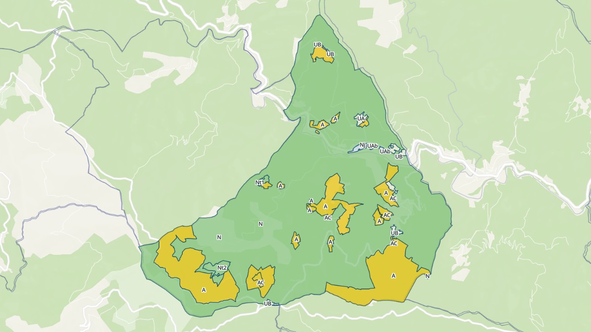 Aperçu cartographique de Saint-Michel-de-Dèze, centré sur la commune
