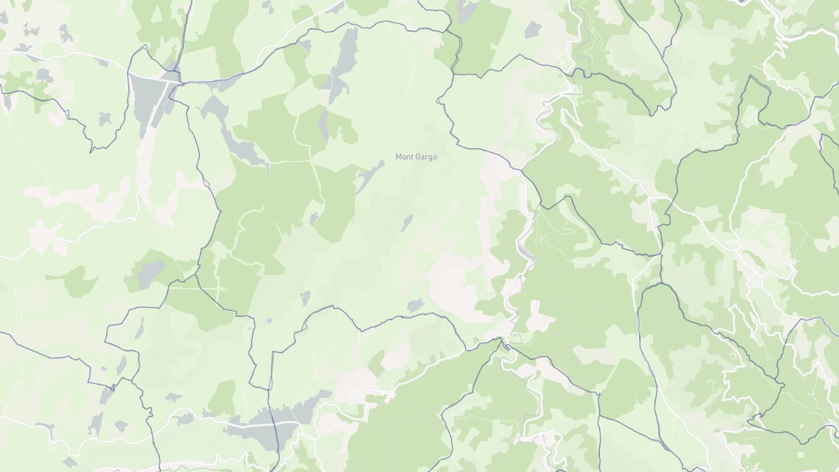 Aperçu cartographique de Vebron, centré sur la commune