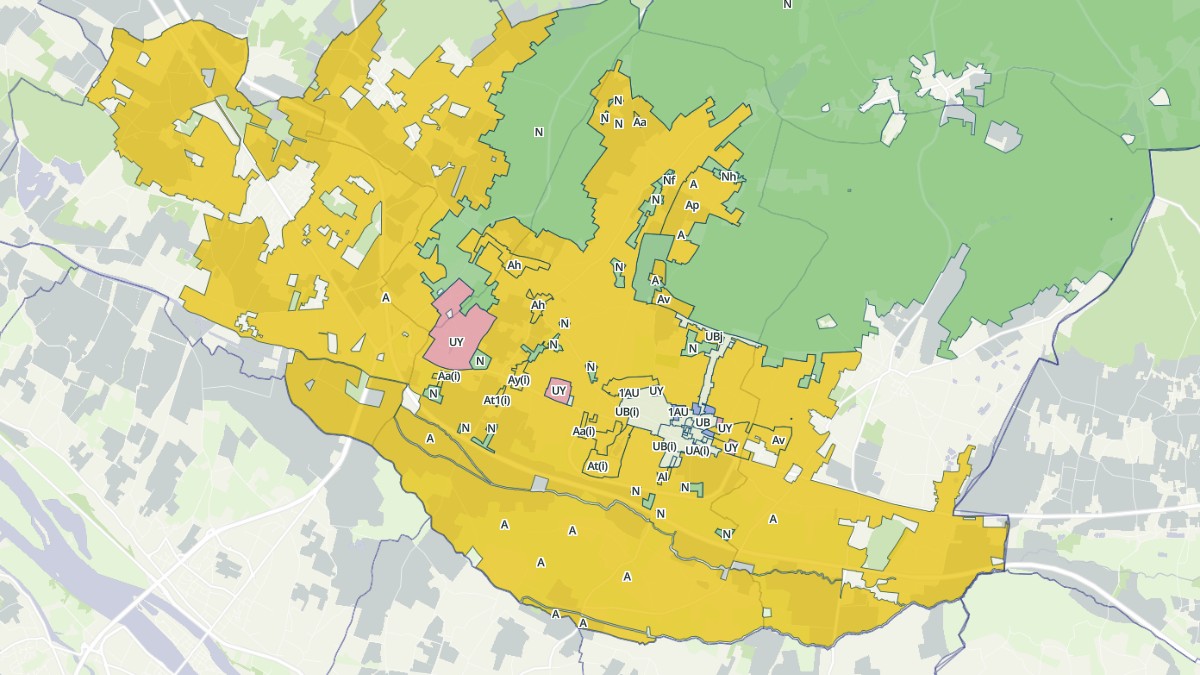 Aperçu cartographique de Allonnes, centré sur la commune