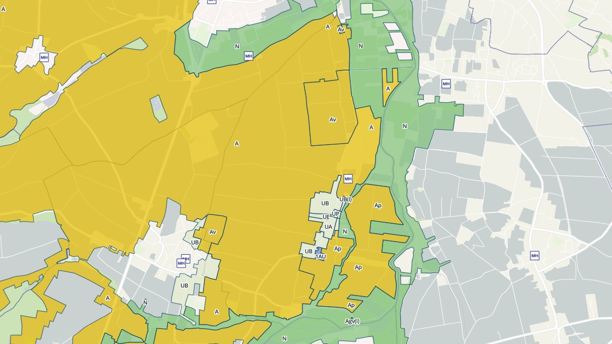Aperçu cartographique de Artannes-sur-Thouet, centré sur la commune