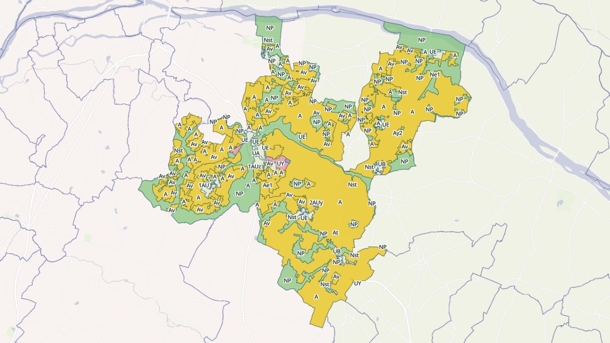 Aperçu cartographique de Brissac Loire Aubance, centré sur la commune