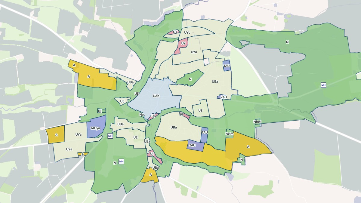 Aperçu cartographique de Candé, centré sur la commune