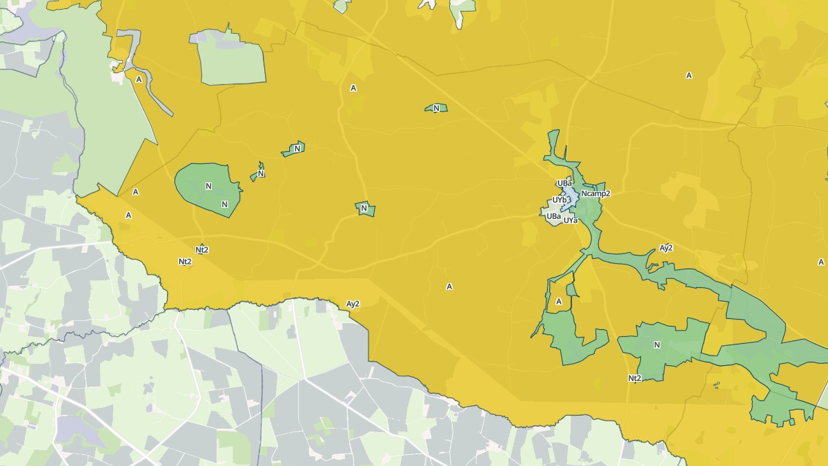 Aperçu cartographique de Challain-la-Potherie, centré sur la commune