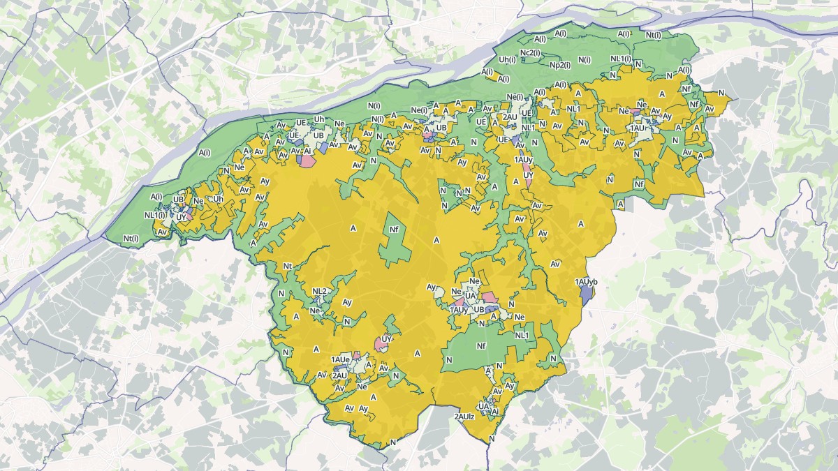 Aperçu cartographique de Orée d'Anjou, centré sur la commune