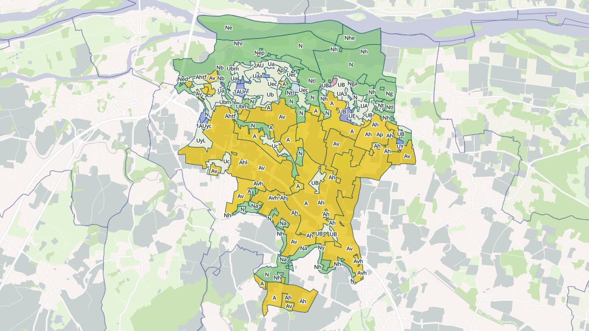Aperçu cartographique de Les Garennes sur Loire, centré sur la commune